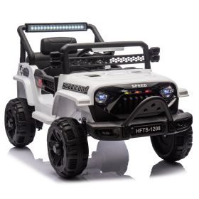 12V Kids Ride On Electric Truck Car W/Parents Control,2WD,Four-wheel suspension,Early education function,Adjustable volume,USB,MP3,Bluetooth