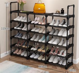 Household Assembly Extra Large Multilayer Shelf Simple Shoe Racks (size: 135*110)