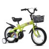 16 inch sporty kids bike with training wheels and stand Adjustable saddle Suitable for boys and girls aged 4-8 years tall Height 41-46 inches