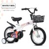 16 inch sporty kids bike with training wheels and stand Adjustable saddle Suitable for boys and girls aged 4-8 years tall Height 41-46 inches