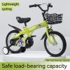 16 inch sporty kids bike with training wheels and stand Adjustable saddle Suitable for boys and girls aged 4-8 years tall Height 41-46 inches