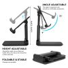 Mobile Phone Holder,Foldable Portable Desktop Stand Height and Angle Adjustable Desktop Mobile Phone Holder, Mobile Phone Support Base